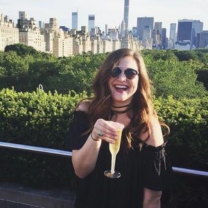 Saks Fifth Avenue RED Off Shoulder Top